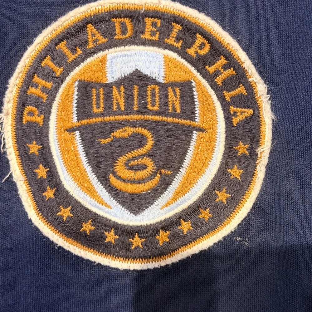 Philadelphia Union Adidas Blue and Gold vintage style anthem jacket - Picture 2 of 12